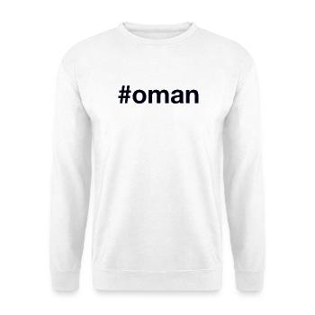 Oman Hashtag - Unisex Pullover - Weiß - Vorne