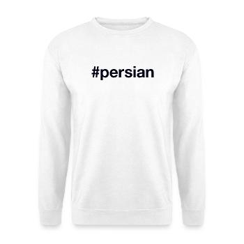 Hashtag persan - Sweat-shirt Unisexe - blanc - Devant