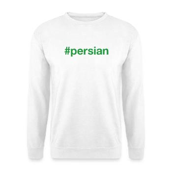 Hashtag persan - Sweat-shirt Unisexe - blanc - Devant