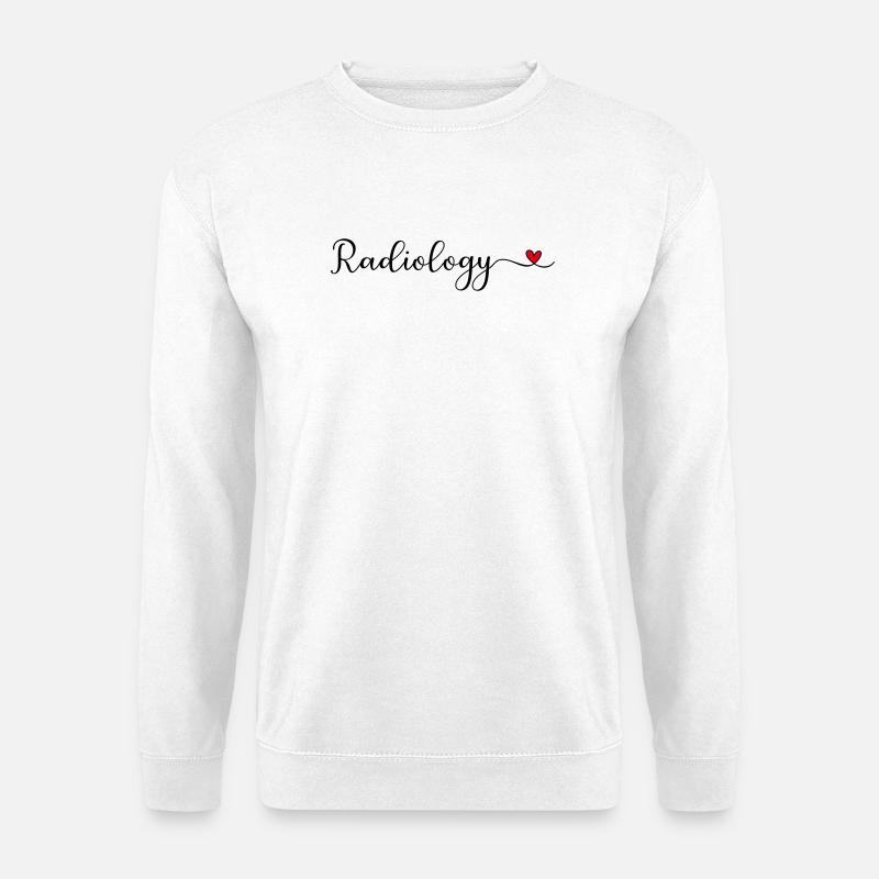 Radiologie Schriftzug mit Herz - Unisex Pullover - Weiß