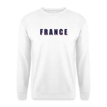 French retro typography – France design - Unisex Sweatshirt - white - Front