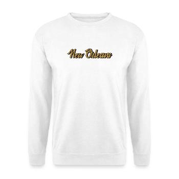 New Orleans Vintage Gold Script - Unisex Sweatshirt - white - Front