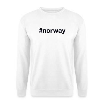 NORWAY Hashtag Norwegen - Unisex Pullover - Weiß - Vorne