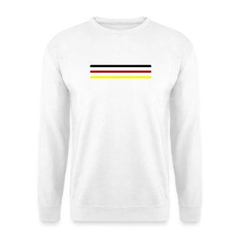 Drapeau de la ligne d’Allemagne - Sweat-shirt Unisexe - blanc - Devant