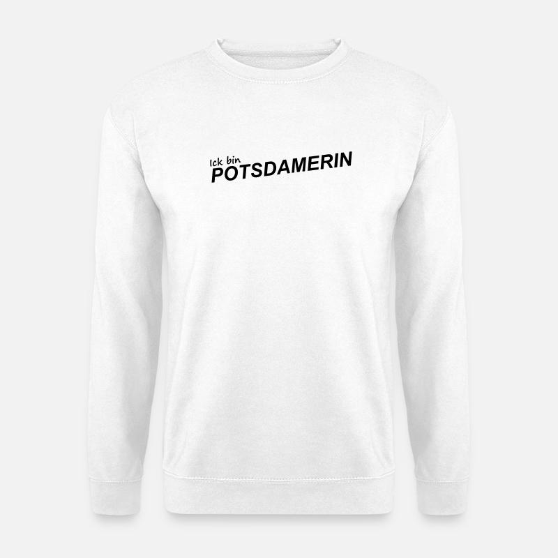 ICK BIN POTSDAMERIN - Unisex Pullover - Weiß