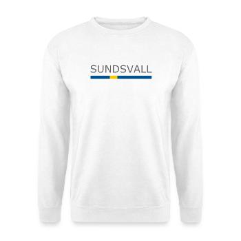 Sweden Flag - Sundsvall - Sverige - Schweden - Unisex Pullover - Weiß - Vorne