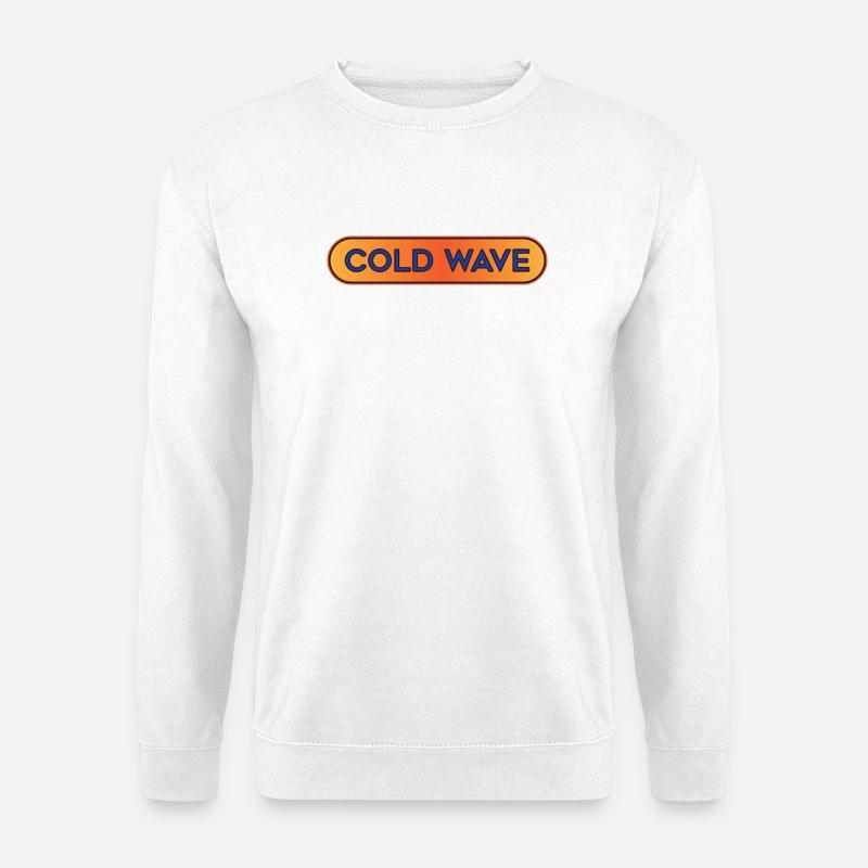 Kaltwellen-Neongradient - Unisex Pullover - Weiß