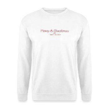 Merry Christmas and Happy New Year 2026 . - Unisex Pullover - Weiß - Vorne