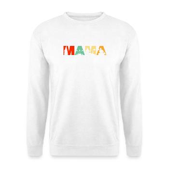 Kayaker MAMA Retro Sunset Kayaking Gift - Unisex Sweatshirt - white - Front