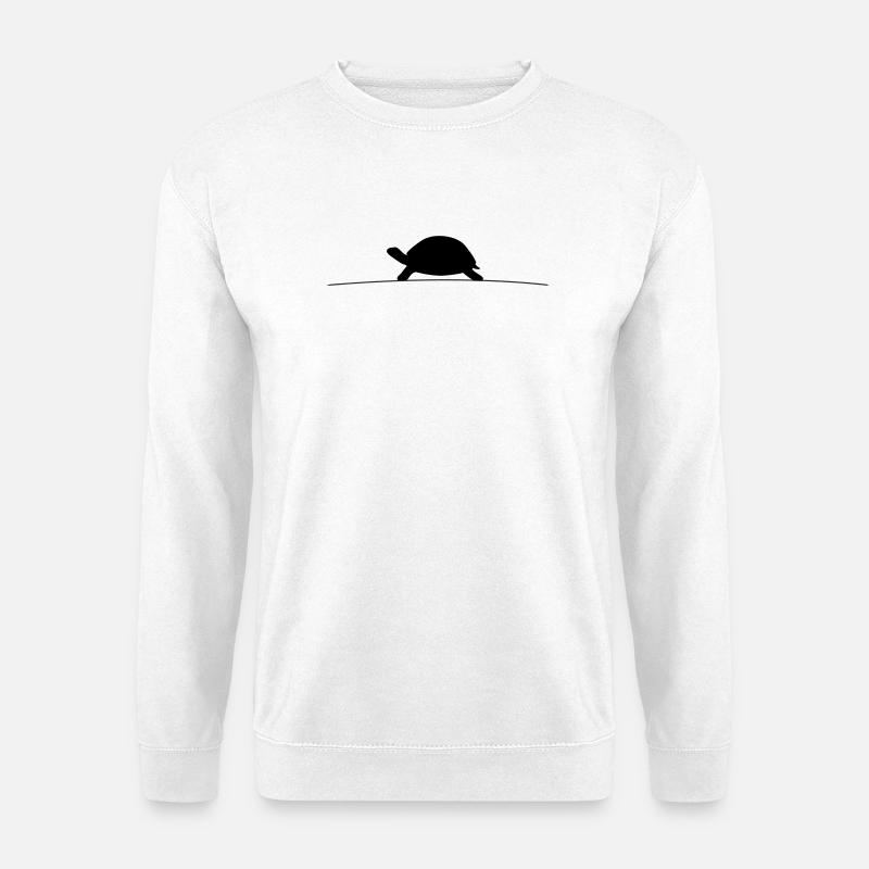 Silhouette de la Tortue - Sweat-shirt Unisexe - blanc