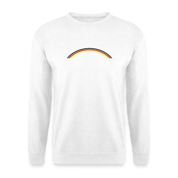 Deutschland Flagge Linie - Unisex Pullover - Weiß - Vorne