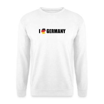J’adore l’Allemagne et l’Allemagne - Sweat-shirt Unisexe - blanc - Devant