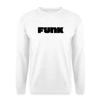 Logo funk audacieux - Sweat-shirt Unisexe - blanc - Devant