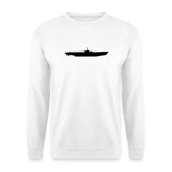 U-Boot , Kriegsmariene, U Boot , Marine (25) - Unisex Pullover - Weiß - Vorne