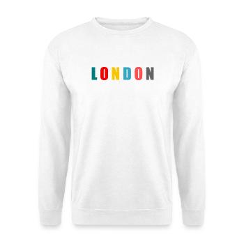 LONDON. LONDRES. BRITISH. ANGLETERRE. UK. CAPITALE - Sweat-shirt Unisexe - blanc - Devant