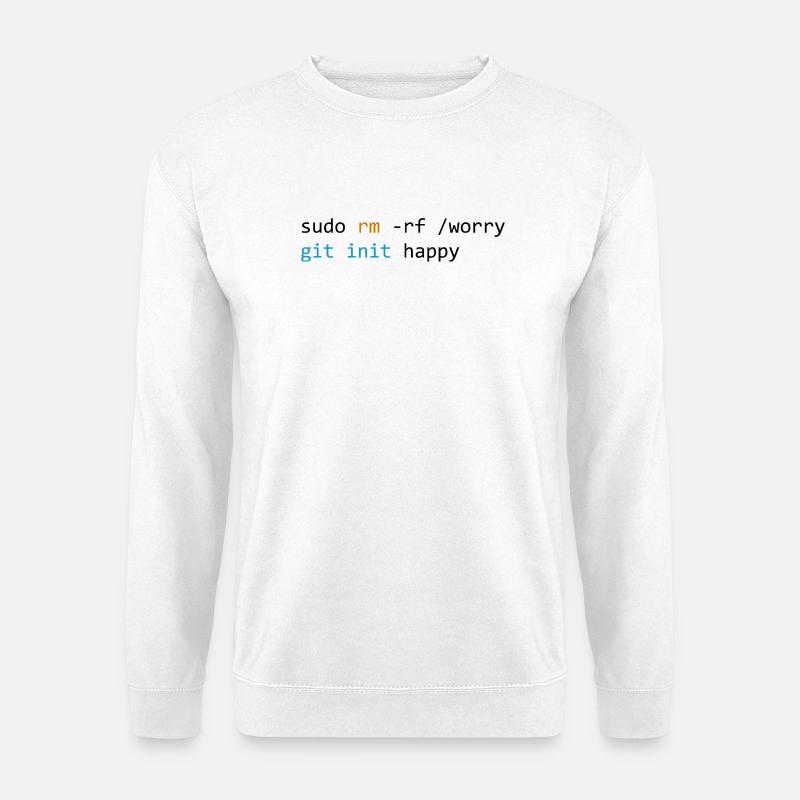 Don't worry, be happy, light - Unisex Sweatshirt - white
