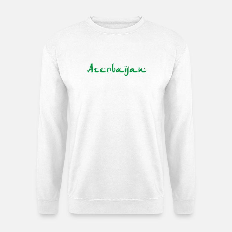 Azerbaijan Aserbaidschan - Unisex Pullover - Weiß