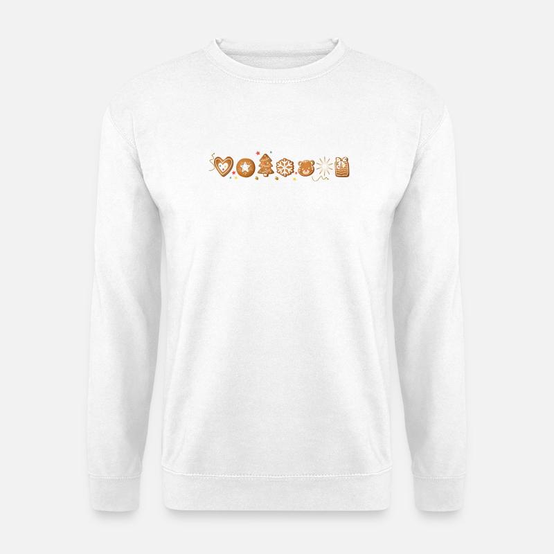 Weihnachtskekse - Unisex Pullover - Weiß