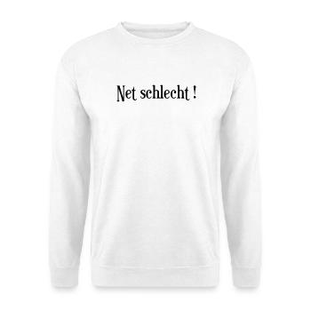 Net_schlecht_logo - Sweat-shirt Unisexe - blanc - Devant