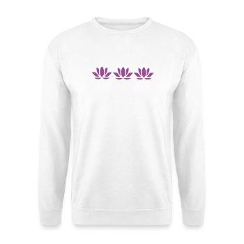 Lotus Flower Lotus Flower Violet Flower Flower Yoga - Unisex Sweatshirt - white - Front