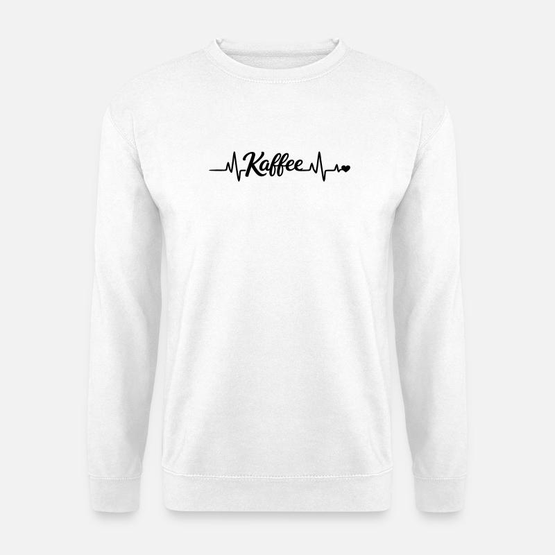 Kaffee - Unisex Pullover - Weiß