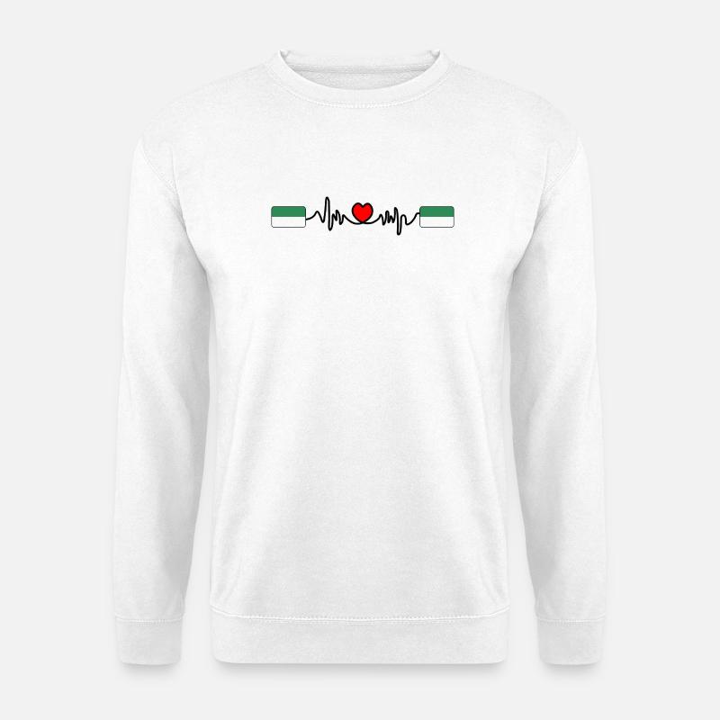 Vlieland Pulse Logo – Island Style - Unisex Sweatshirt - white