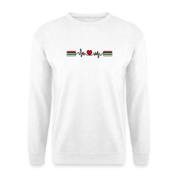 Terschelling Pulse Logo – Island Style - Unisex Sweatshirt - white - Front