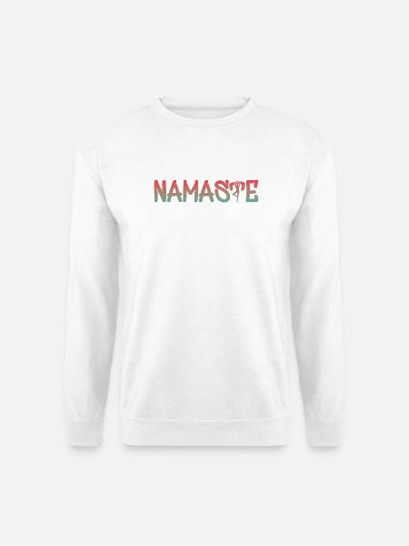 Namaste Yoga Shirt - Unisex Pullover - Weiß