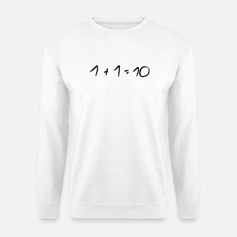 problème de maths 1 + 1 - Sweat-shirt Unisexe - blanc