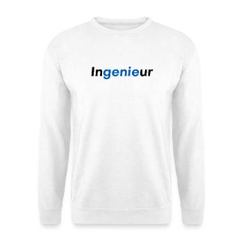 Ingenieur Genie - Unisex Pullover - Weiß - Vorne