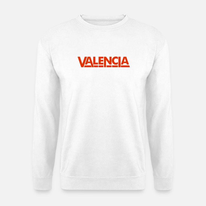 Valencia Spanien Schriftzug Design - Unisex Pullover - Weiß