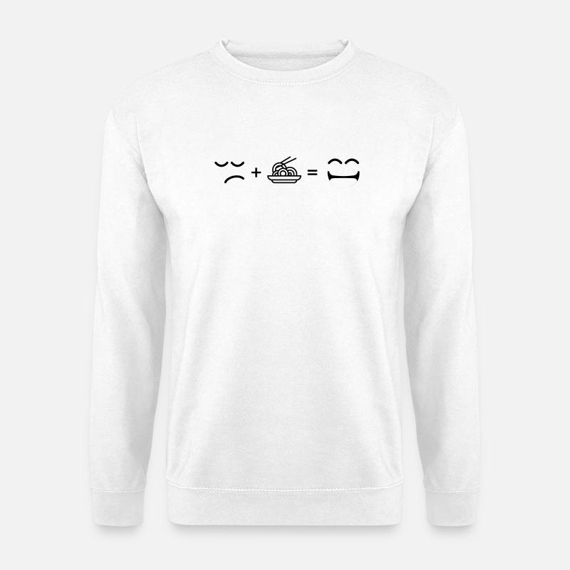 Negative Raumovale - Unisex Pullover - Weiß