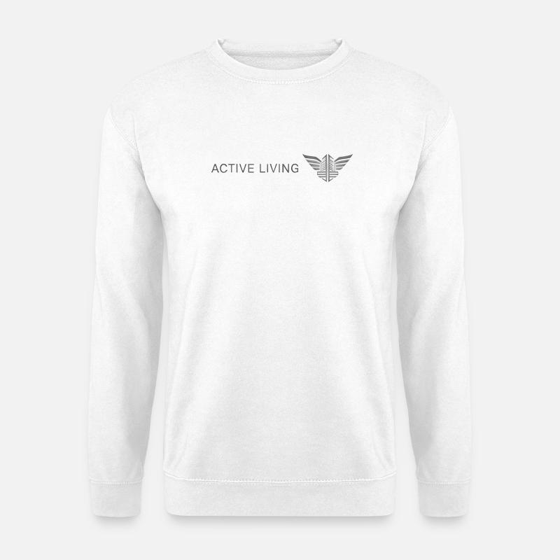 Vegetarische Bastion Symboldesign - Unisex Pullover - Weiß