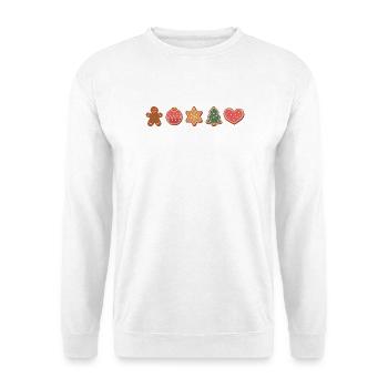 Cookies and cookies for Christmas - Unisex Sweatshirt - white - Front