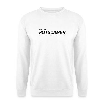 ICK BIN POTSDAMER - Unisex Pullover - Weiß - Vorne