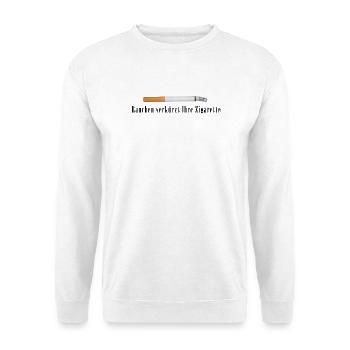 Cigarette Illustration Vintage - Unisex Sweatshirt - white - Front