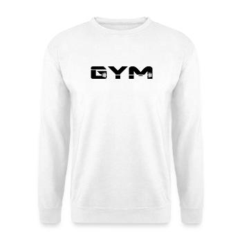 gym musculation - Sweat-shirt Unisexe - blanc - Devant