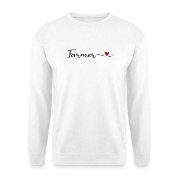 cultivateur - Sweat-shirt Unisexe - blanc - Devant