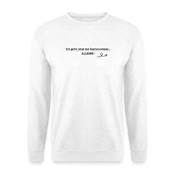 Lustiges Gartencenter Spruch T-Shirt  - Unisex Pullover - Weiß - Vorne