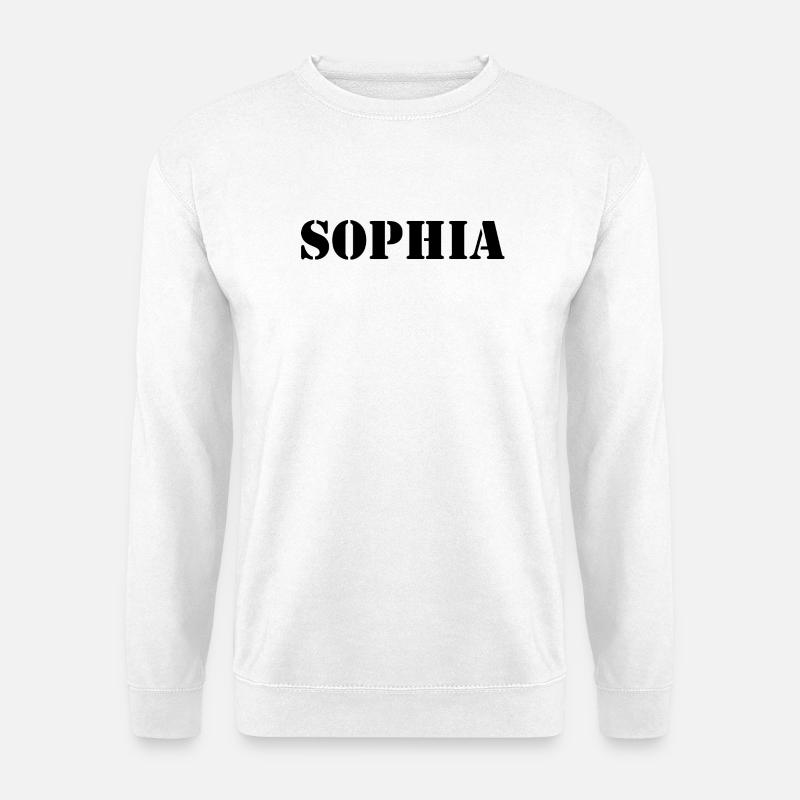 Name Sophia - Unisex Pullover - Weiß