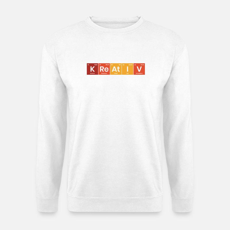 Periodensystem Kreativ - Unisex Pullover - Weiß