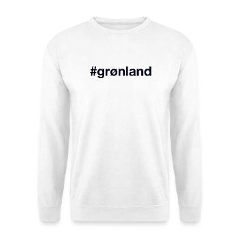 Hashtag Groenland Groenland - Sweat-shirt Unisexe - blanc - Devant