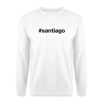 SANTIAGO Hashtag Chile - Unisex Sweatshirt - white - Front