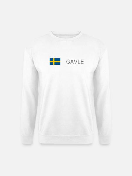 Sweden Flag - Gävle - Sverige - Schweden - Unisex Sweatshirt - white