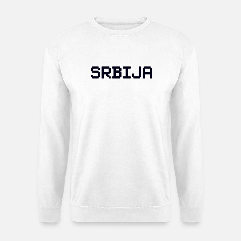 Serbia Serbia Serbien - Unisex Pullover - Weiß