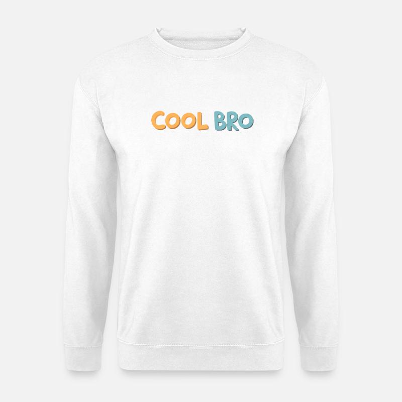 Brother Cool Retro-Pop-Tippfehler - Unisex Pullover - Weiß