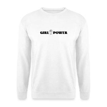 girl power - Unisex Sweatshirt - white - Front
