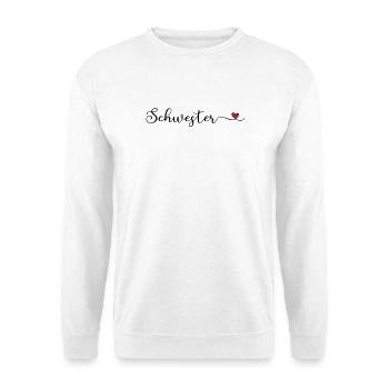 Schwesterherz - Unisex Pullover - Weiß - Vorne