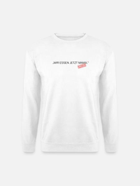 Satzzeichen Retten Leben Spruch - Unisex Pullover - Weiß