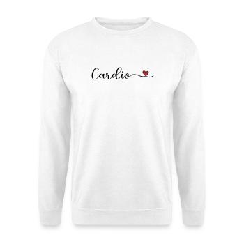 Cardio with a Heart - Unisex Sweatshirt - white - Front